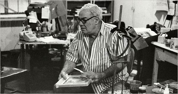 Robert Kulicke in his studio