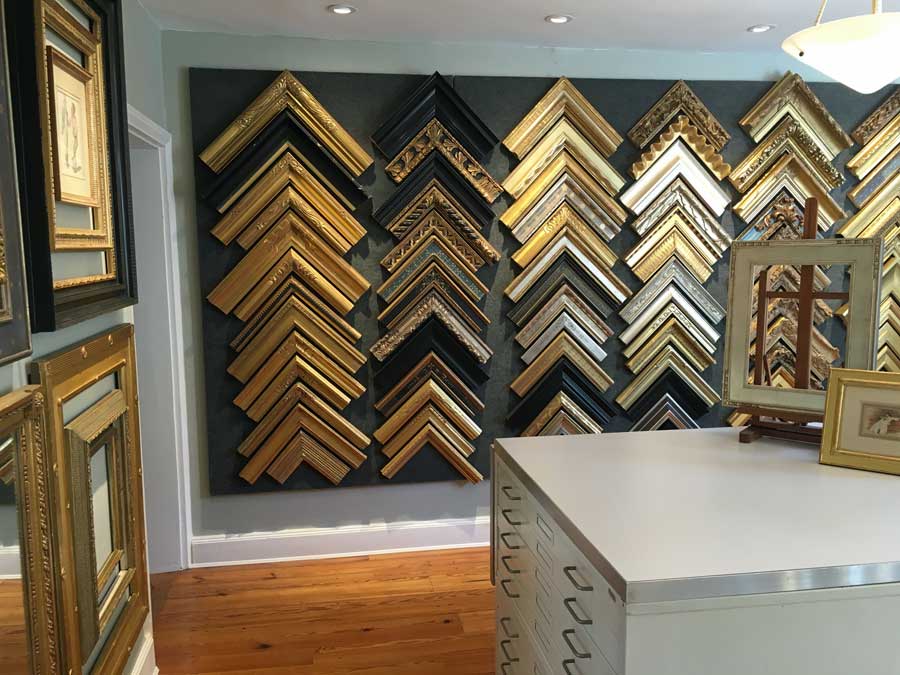 Handmade gold leaf frames